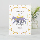 Paars panthersilhouet - Kies achtergrondkleur Kaart (Staand voorkant)