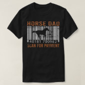 Paars Pap Funny Horse Papa Equestrian Gift T-shirt (Design voorkant)