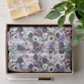 Paars Papaver Veld Victoriaans Geïnspireerd Tissue Tissuepapier (Geschenk)