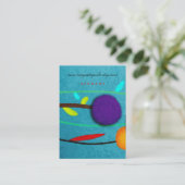 Paars papaver Visitekaartje (Staand voorkant)