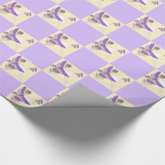 Paars papier voor het oppakken van perziken (Hoek)