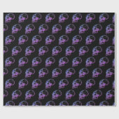 Paars papier voor het oppakken van schedel (Vlak)