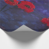 Paars papier voor rode papaver (Hoek)