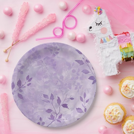 Paars Papieren Bordje (Feest)