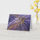 Paars Paradise Kaart (Gele Bloem)