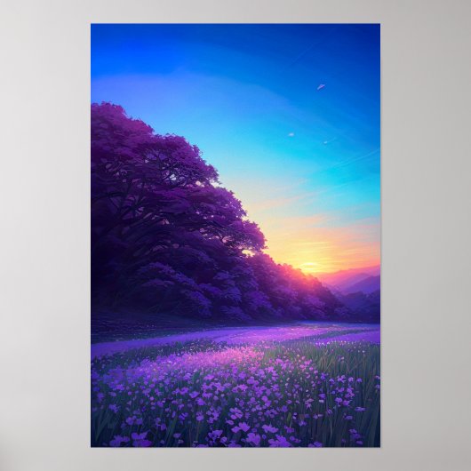 Paars Paradise Poster (Voorkant)