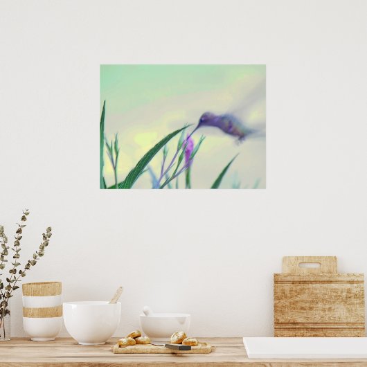 Paars Paradise Poster (Keuken)