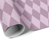 Paars Parijs Art Deco Diamond Patroon Cadeaupapier (Rol Hoek)