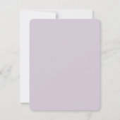 Paars Parisian Wedding RSVP Kaart (Achterkant)