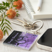 Paars Passion Black en Paars Sleutelhanger (Voorkant Rechts)