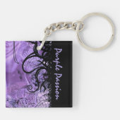 Paars Passion Black en Paars Sleutelhanger (Achterkant)