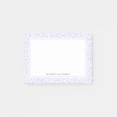  Paars Pastel Lopard Print Patroon Post-it® Notes (Voorkant)