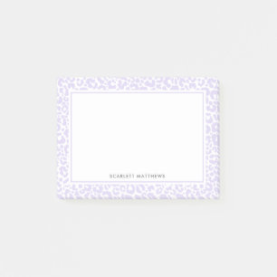 Paars Pastel Lopard Print Patroon Post-it® Notes