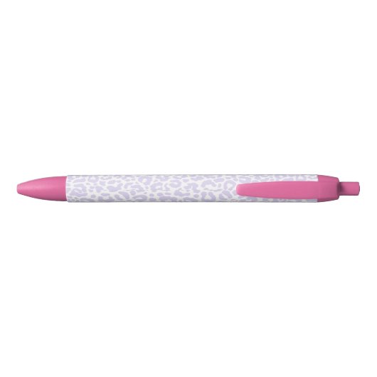  Paars Pastel Lopard Print Patroon Zwarte Inkt Pen (Achterkant)