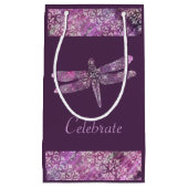 Paars Patina: Dragonfly Klein Cadeauzakje (Voorkant)