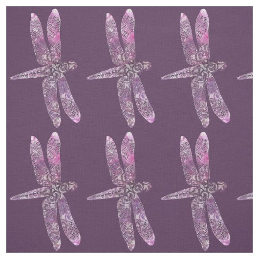 Paars Patina: Dragonfly Stof (Swatch)