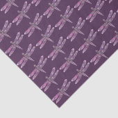 Paars Patina: Dragonfly Tissuepapier (Detail)