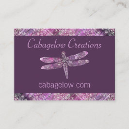 Paars Patina: Dragonfly Visitekaartje