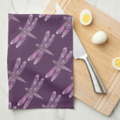 Paars Patina: likkerlichten Theedoek (Quarter Fold)