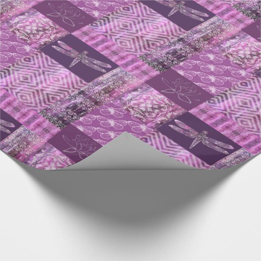 Paars Patina: mozaïek Cadeaupapier (Hoek)