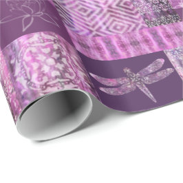 Paars Patina: mozaïek Cadeaupapier