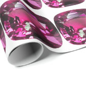 Paars patroon cadeaupapier (Rol Hoek)