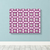 Paars patroon canvas afdruk (Insitu (Houten vloer))