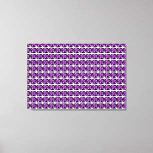 Paars patroon canvas afdruk