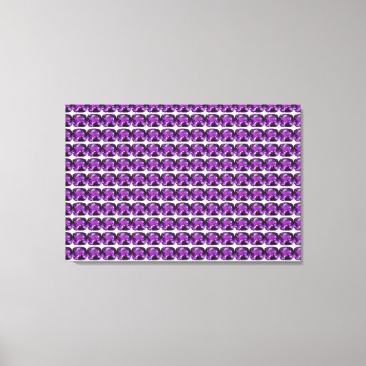 Paars patroon canvas afdruk (Voorkant)
