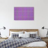 Paars patroon canvas afdruk (Insitu (Slaapkamer))