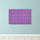 Paars patroon canvas afdruk (Insitu (Houten vloer))