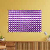 Paars patroon canvas afdruk (Insitu (Woonkamer))