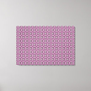 Paars patroon canvas afdruk