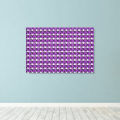 Paars patroon canvas afdruk (Insitu (Houten vloer))