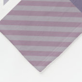 Paars patroon fleece deken (Hoek)