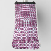 Paars patroon golfheadcover (Draai 90)