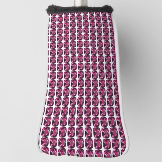 Paars patroon golfheadcover (Draai 90)