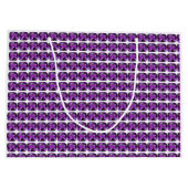 Paars patroon groot cadeauzakje (Achterkant)