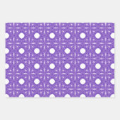 Paars patroon inpakpapier vel (Voorkant 3)
