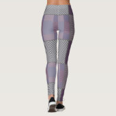 Paars patroon leggings (Achterkant)