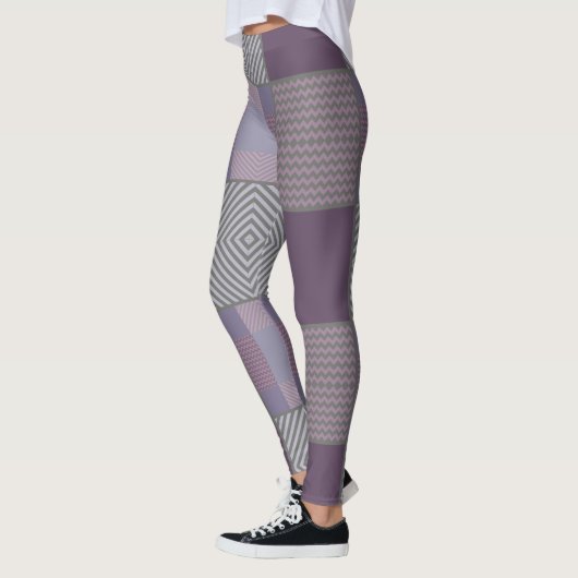 Paars patroon leggings (Links)