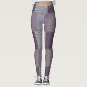 Paars patroon leggings (Voorkant)