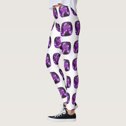Paars patroon leggings (Links)
