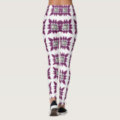 Paars patroon leggings (Achterkant)