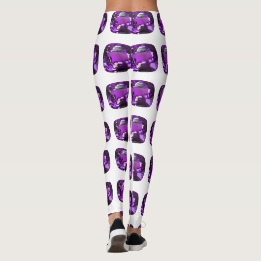 Paars patroon leggings (Achterkant)