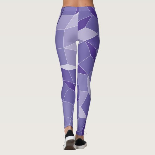 Paars patroon leggings (Achterkant)