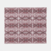 paars patroon met barokstijl fleece deken (Voorkant (Horizontaal))