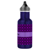 Paars patroon met sterren waterfles (Rechts)