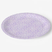 Paars patroon papieren bordje (Gekanteld)