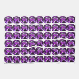 Paars patroon theedoek